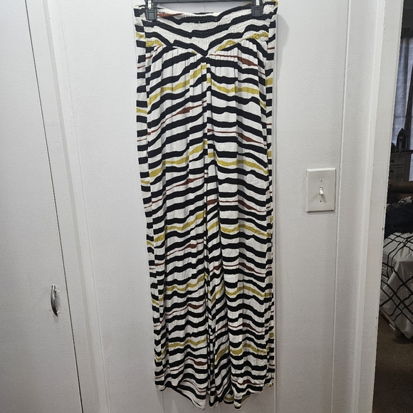 Ava Sky Wide Legged Wave Breaks Striped Pants Size M - Picture 8 of 11